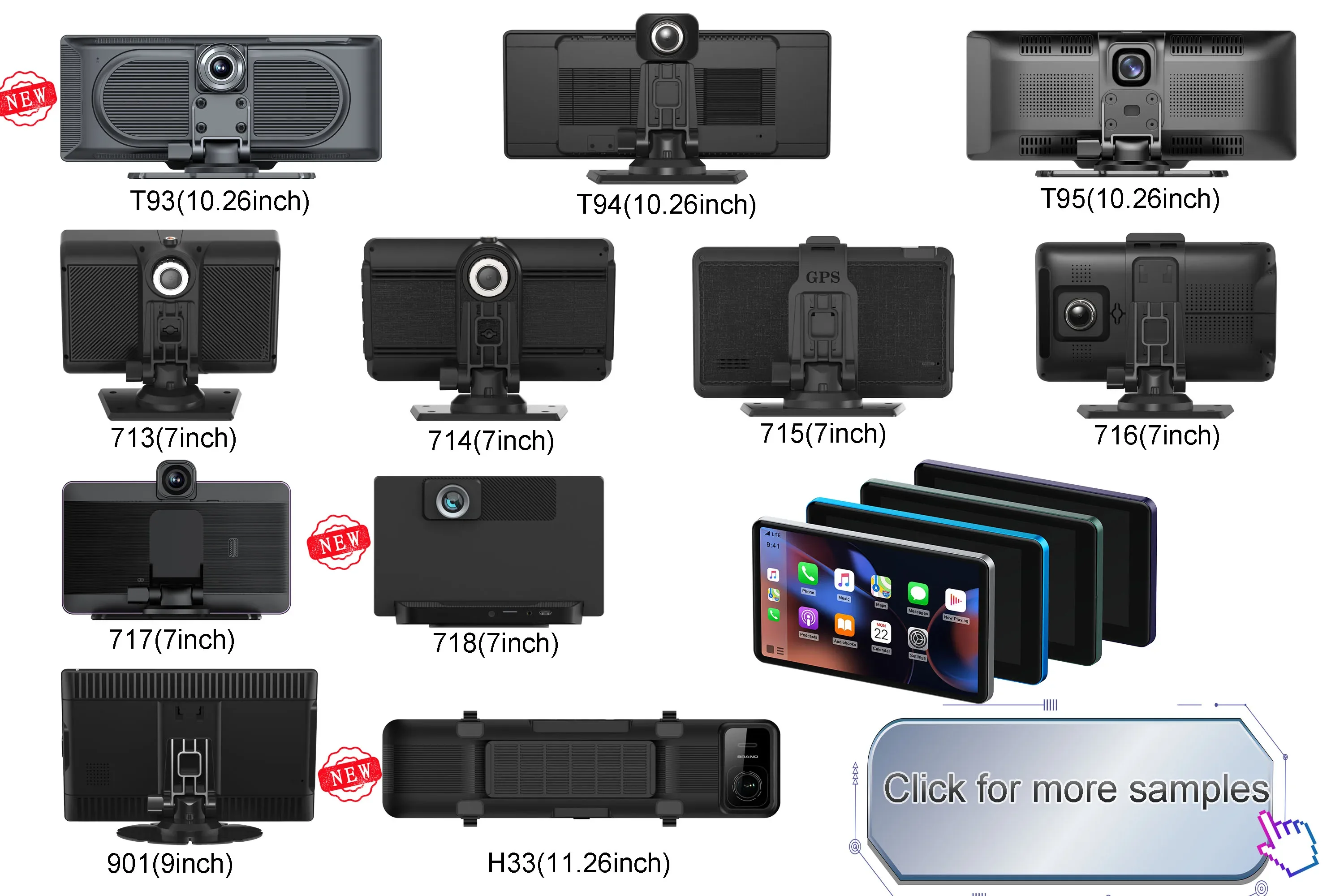 Maustor Dual BT Stereo Android Auto Autoradio 10,26 Zoll Wireless Carplay Car Play Dashcam DVD Audio System MP5 Player