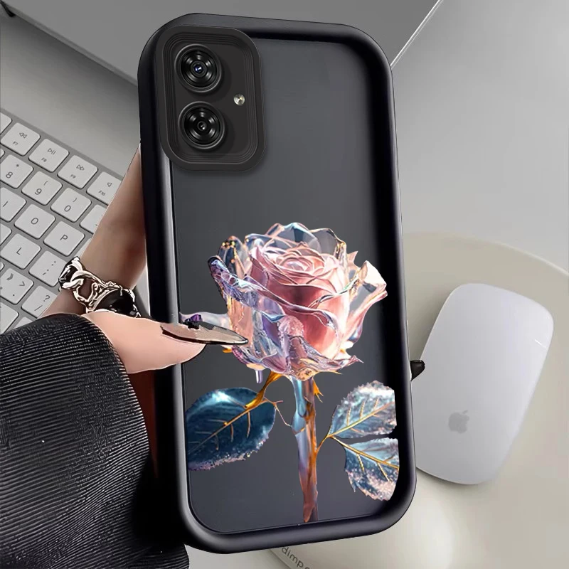 G54 Gorgeous Rose New Sky Eye Phone Case For Motorola Moto G54 G54Power G24 G24Power G30 G34 G53 G84 E40 E32 E30 E13 E22 Cover