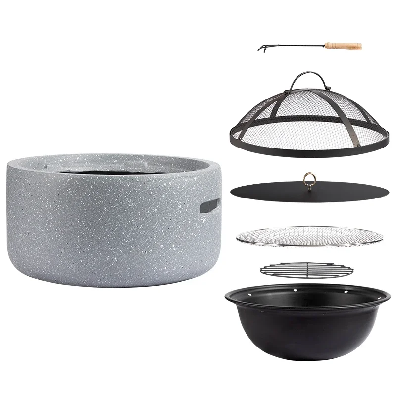 

YY Outdoor Villa Barbecue Table Indoor Heating Stove Carbon Brazier Household Charcoal Stove