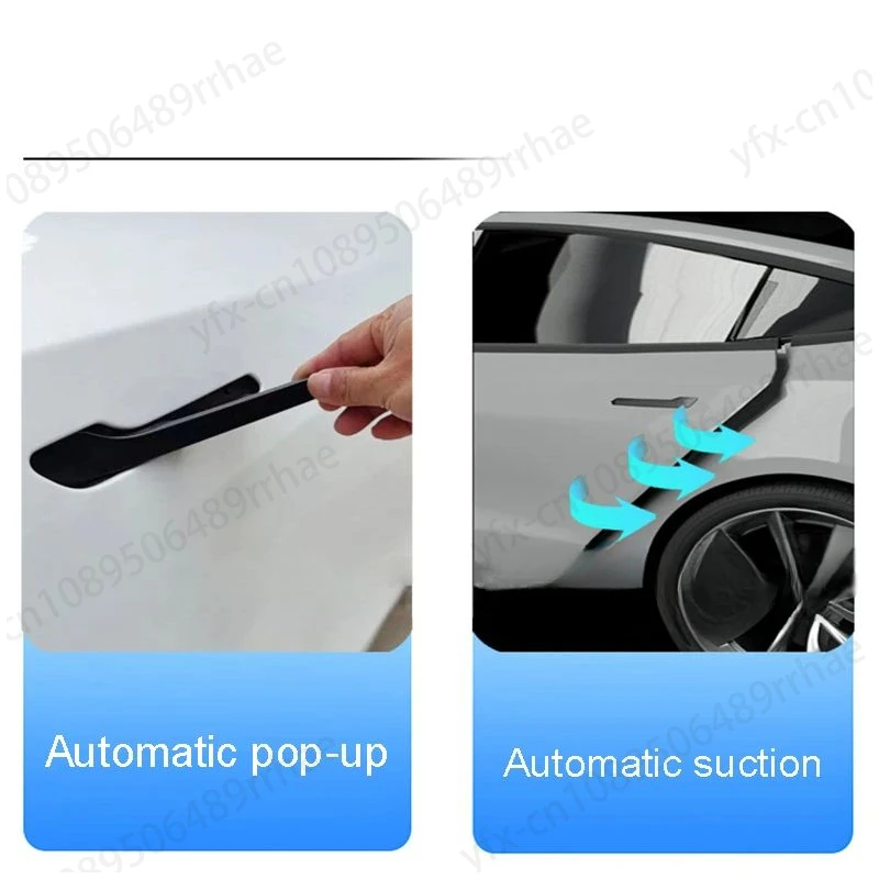 Latest  y Electric Smart Auto Door Handle Reduction Gear Colorful Handlebar with LED  2024