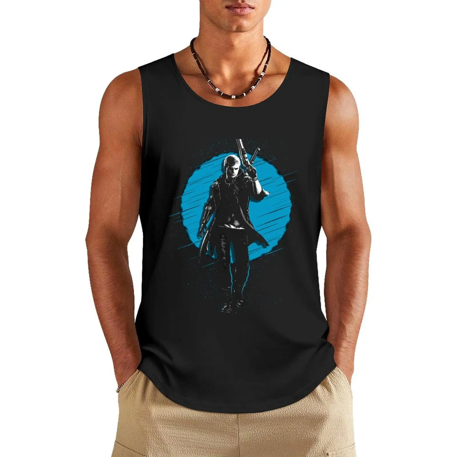 

Nero - Devil May Cry Tank Top T-shirt male bodybuilding t shirt anime top