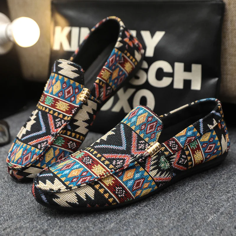 YRZL Non Slip Loafers Men Casual Shoes Summer Walking Shoes Breathable Lightweight Sneakers Comfortable Driving Flats Lazy Shoes