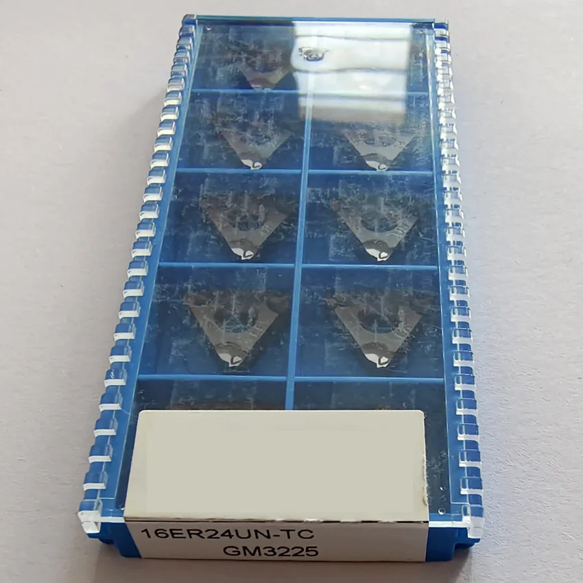 16ER8UN-TC/16ER12UN-TC/16ER14UN-TC/16ER16UN-TC/16ER18UN-TC/16ER20UN-TC/16ER24UN-TC GM3225 CNC carbide Threaded inserts 10pcs/box