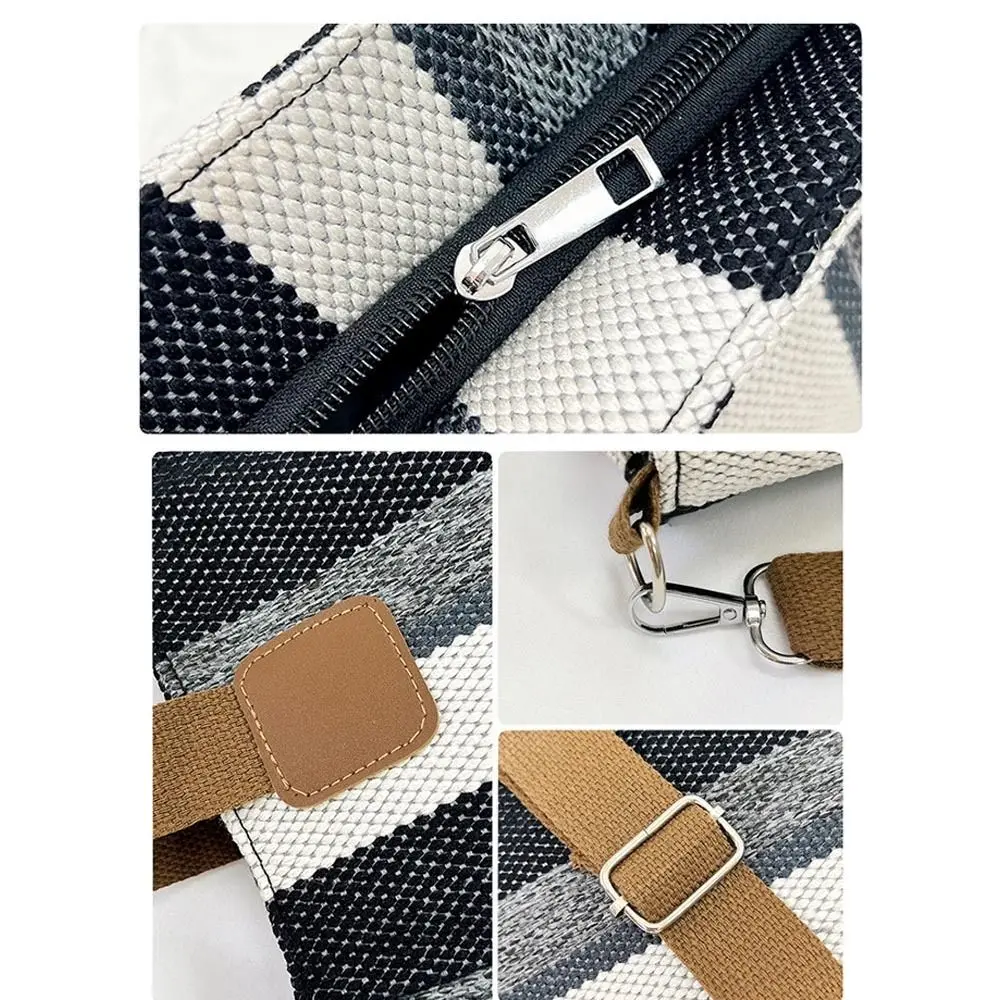 Versatile Large Capacity Stripe Tote Bag Commuting Shopping Bag Women's Bags Shoulder Bag
