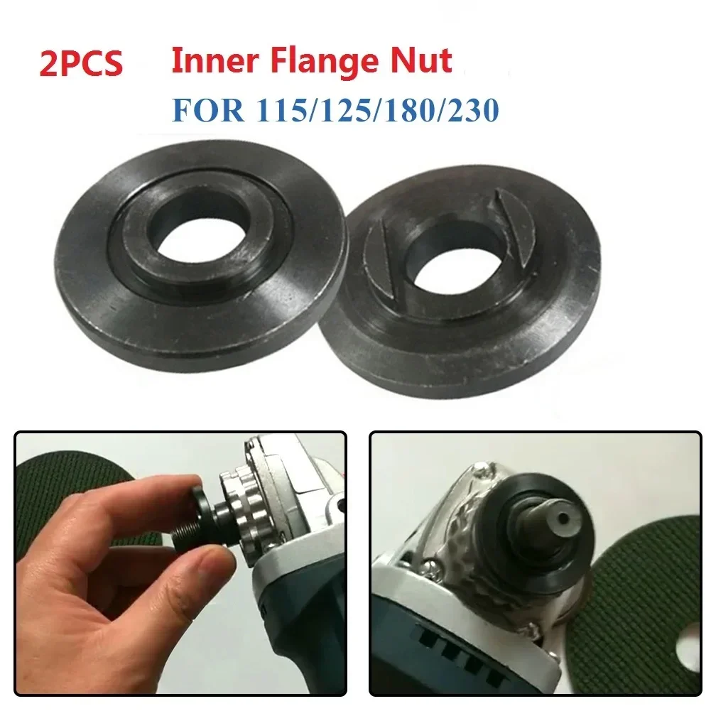 2PCS 16mm Inner Flange Nut Cutting Grinding Polishing Replacement Tool For 115/125/150/180/230 Angle Grinder Diamond Plates