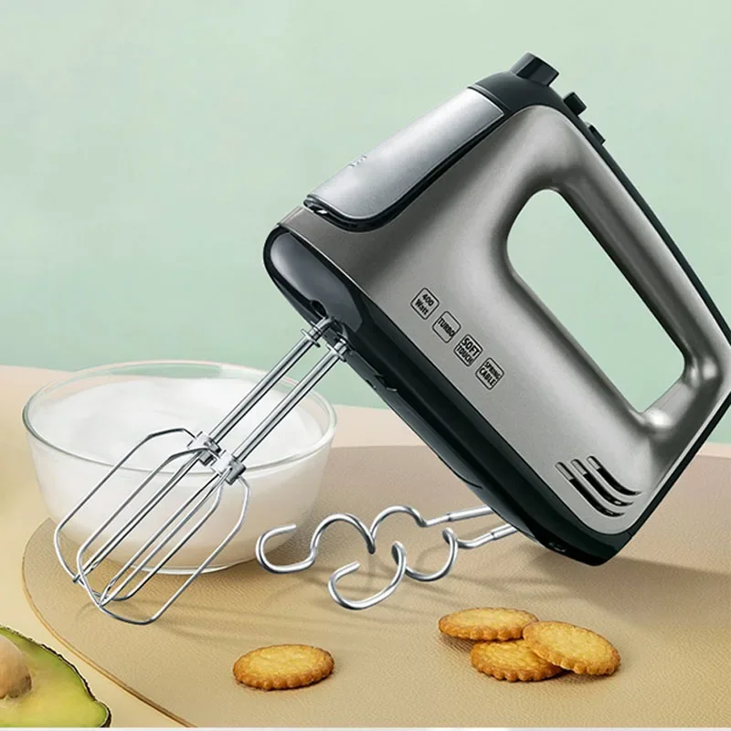 Electric Egg Beater Household Multi-function Baking Cream Mixer Hand-held Batter Double Mixing Head High-power