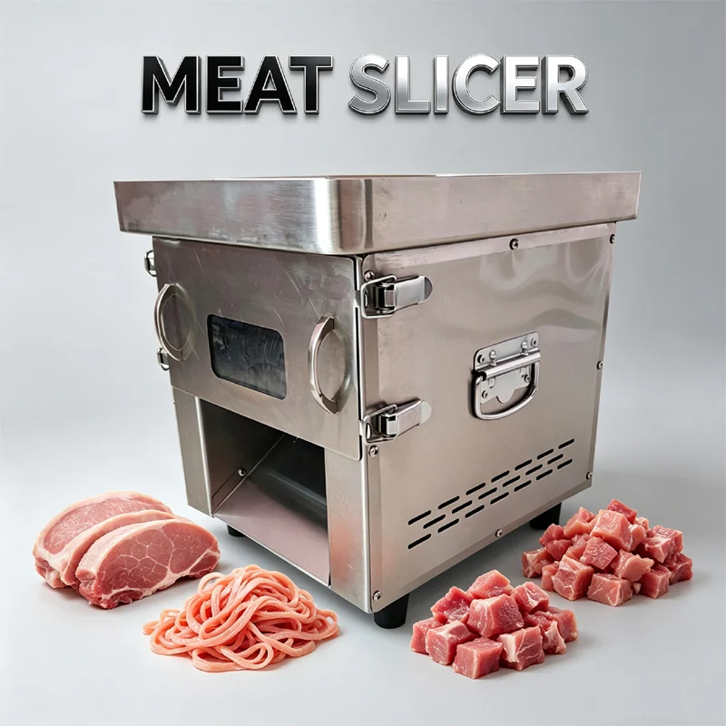 High Power Electric Meat Cutting Machine For Commercial Kitchen Restaurant Canteen Fresh Meat Slicer