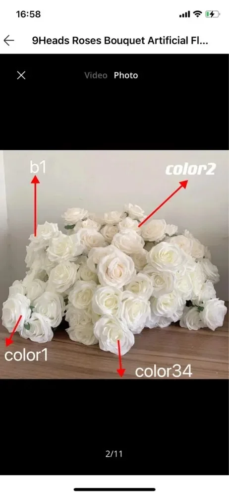 9 Köpfe Rosenstrauß Künstliche Blume Milchweiß Elfenbein Weiße Rose Gefälschte Rose Wohnzimmer Dekoration Hochzeit