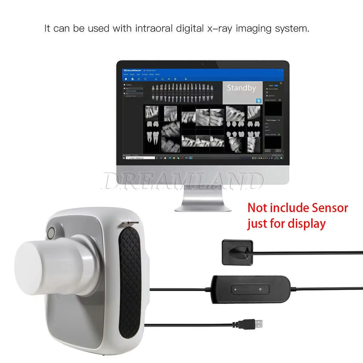 Portable Dental Digital X-Ray Imaging System Wireless Dental X-ray Unit H2