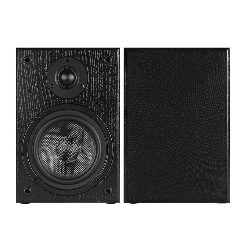 SP-X2 HIFI Stereo Two-Way Passive Wooden Bookshelf Speaker Wireless Connection 45Hz-20KHz Frequency Range for Home