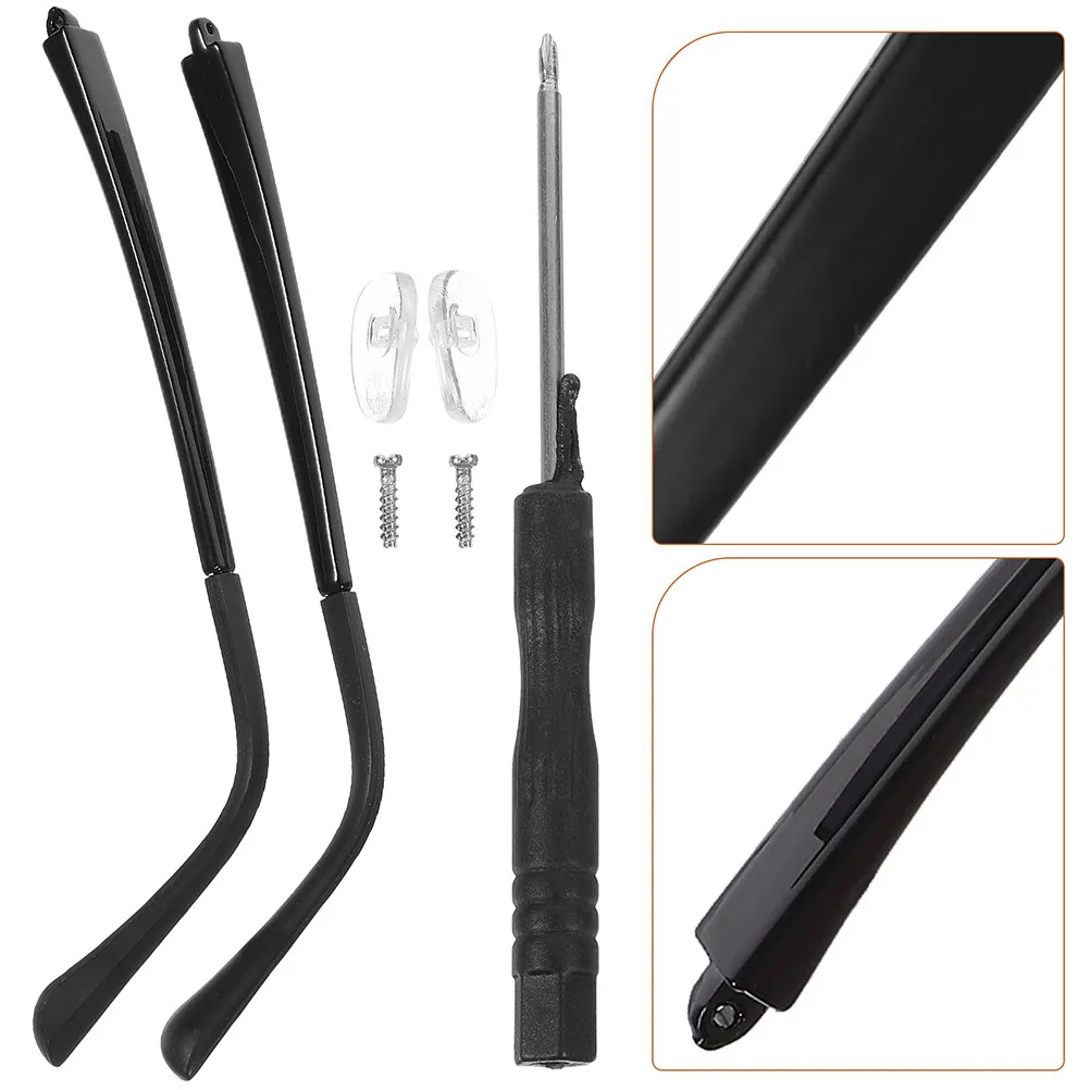 

2Pairs Replacement Eyeglasses Temples Arms Legs for Most Glasses Including Sunglasses Reading Glasses Comfortable No Pinch Easy