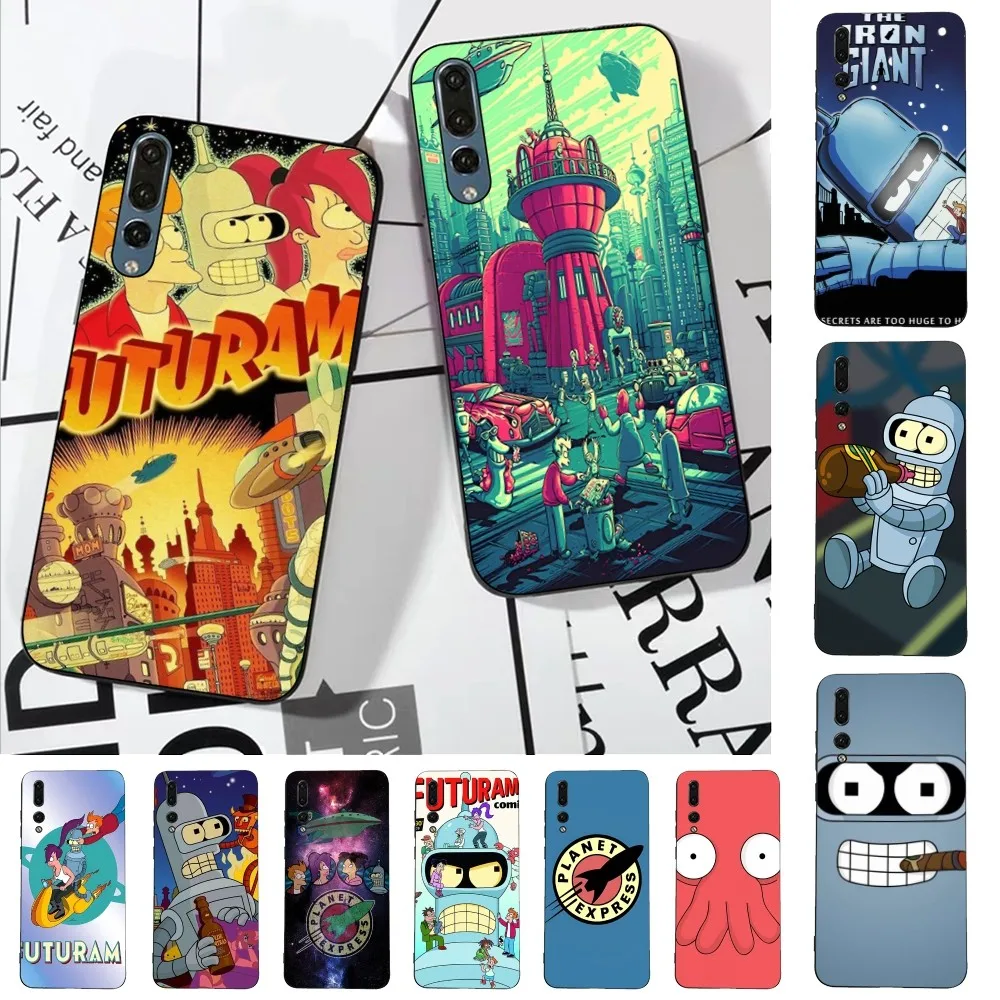 Funny Cartoon F-futurama Robot Phone Case For Huawei P 8 9 10 20 30 40 50 Pro Lite Psmart Honor 10 Lite 70 Mate 20lite