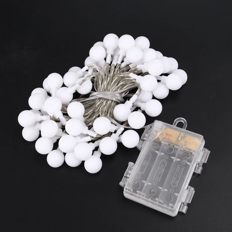 5 Meters 50 Ball Pendant With 13 Key Remote Control Waterproof Battery Box Lights