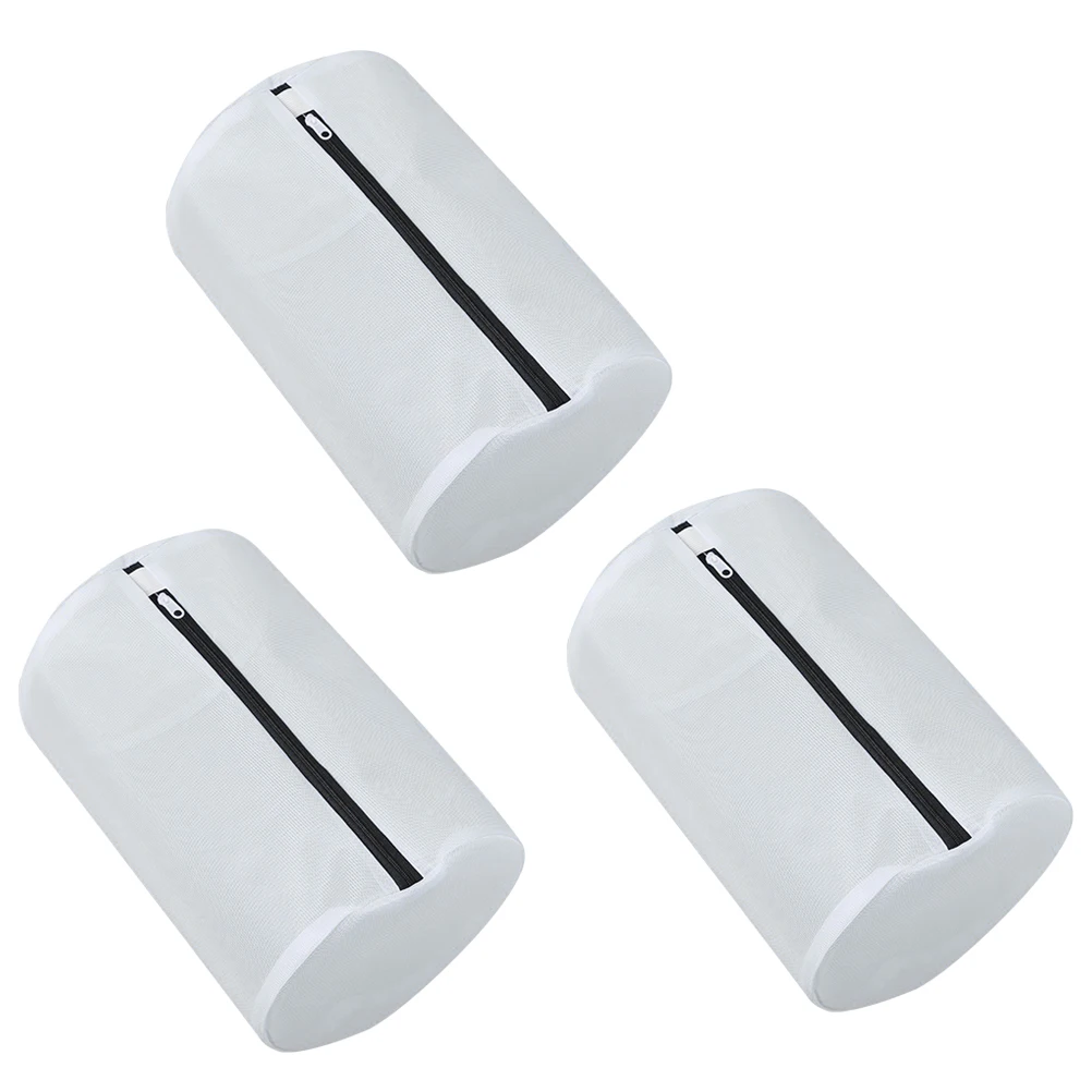 

3 Pcs Laundry Polyester Cylindrical Washing Bag for Machine Bra Wash Bag Travel Storage Protect Garments Reduce Bleeding Prevent
