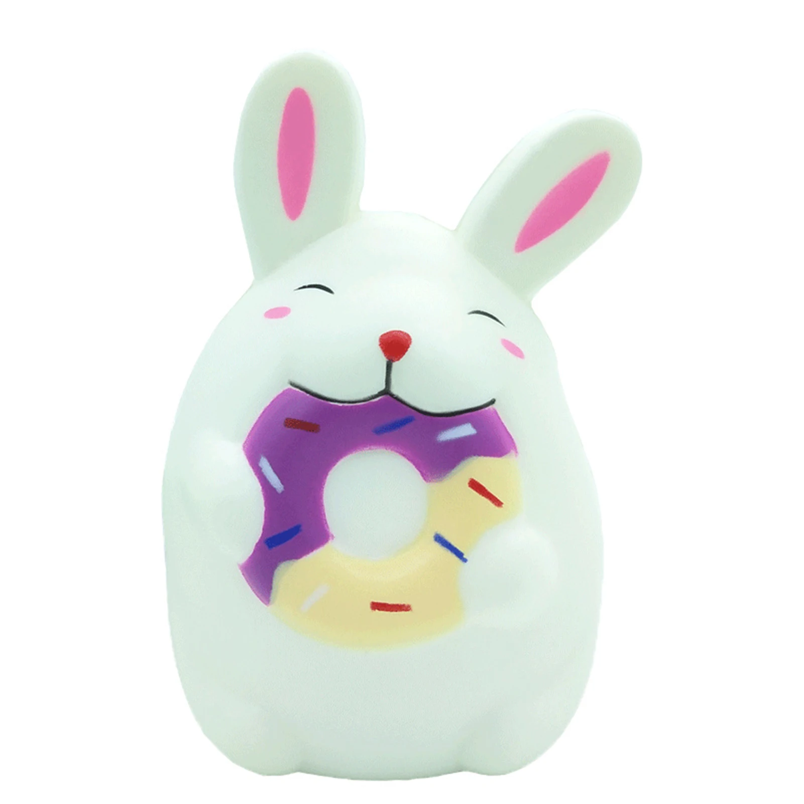 Cute Cartoon Squeeze Bunny Portable Decompression Toy Soft Simulation Doll Great Gifts For Children