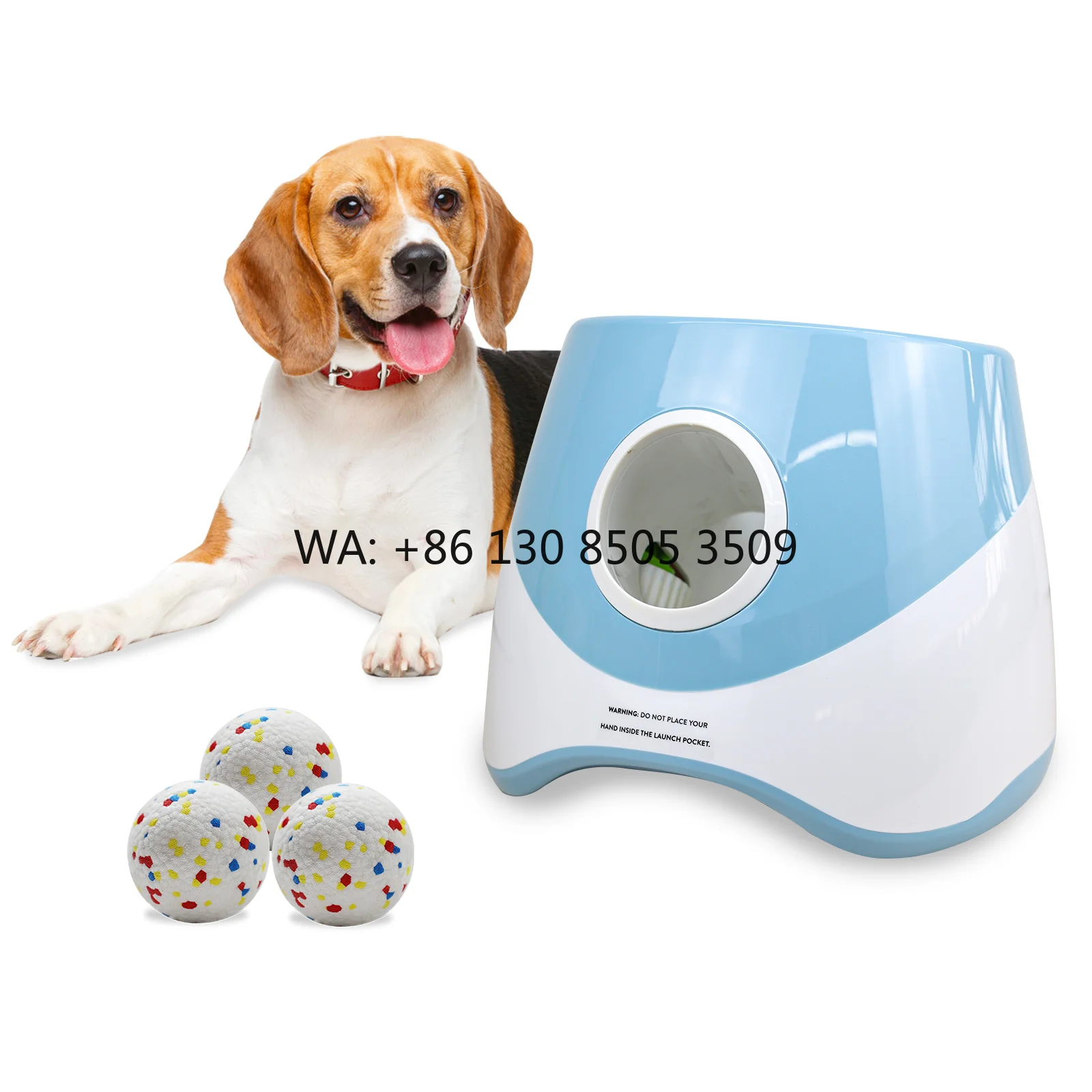 

Hot Selling Automatic Dog Ball Launcher Plastic Pet Products Factory Price Dog Accessories and Dog Toys 6/10/14M Distance Option