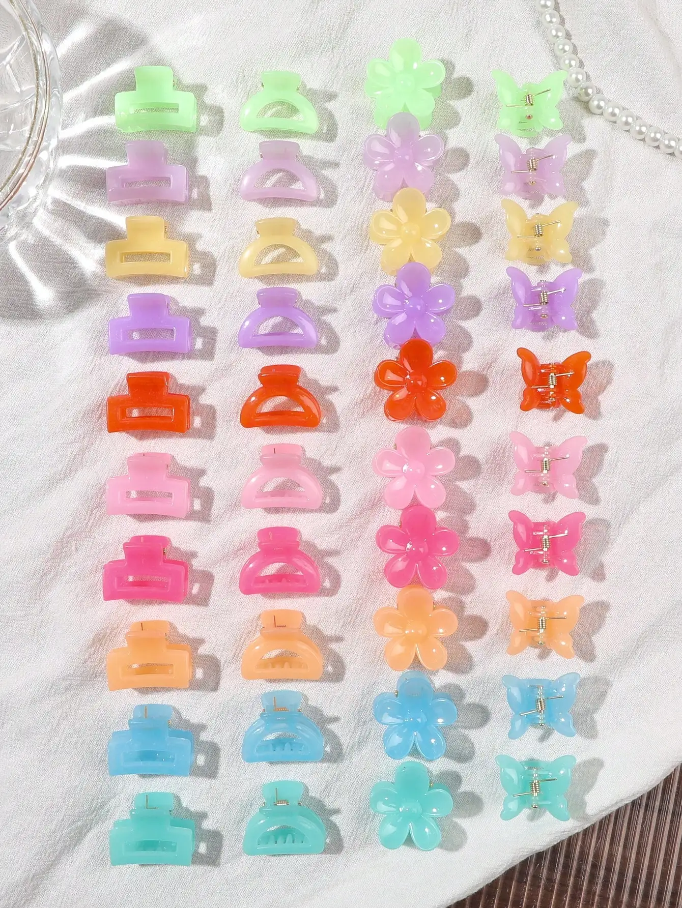 40 Stück langlebige Mini-Haarklammern, ideal für Kinder und Erwachsene, zur Haarstyling-Dekoration, zum Befestigen von Ponyfransen, mit starkem Halt, Multifunktions-Klemmklammern – Detail 12