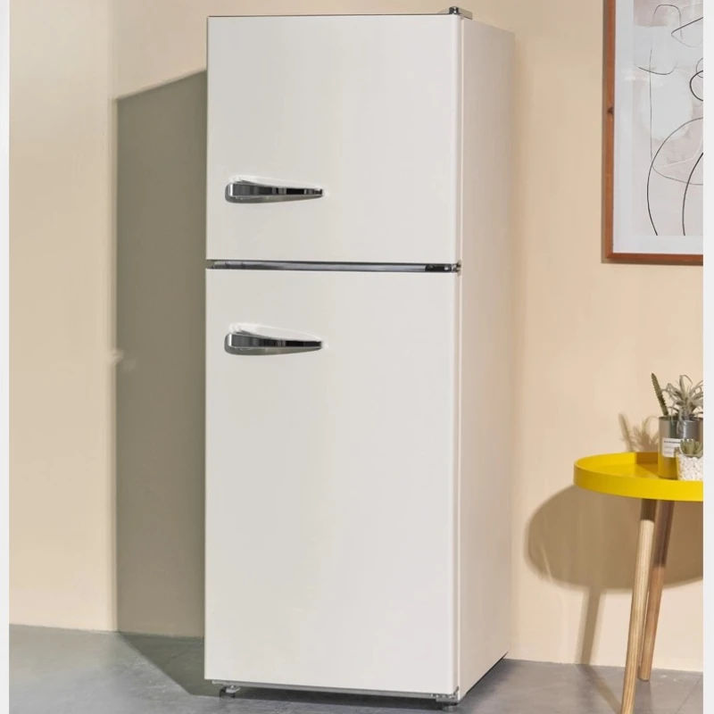

Refrigerator cream wind household high-value small double door living room small refrigerator air-cooled and frost-free
