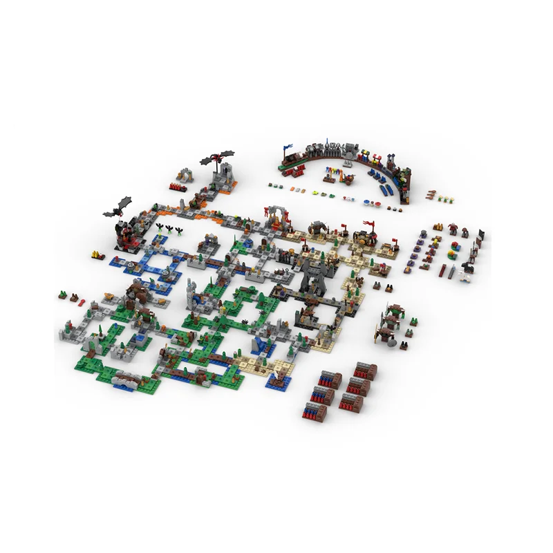 2664pcs MOC Heroica Plus Games Model Building blocks Construction DIY Assemble creative toy idea Education Christmas gifts Kids - view 6