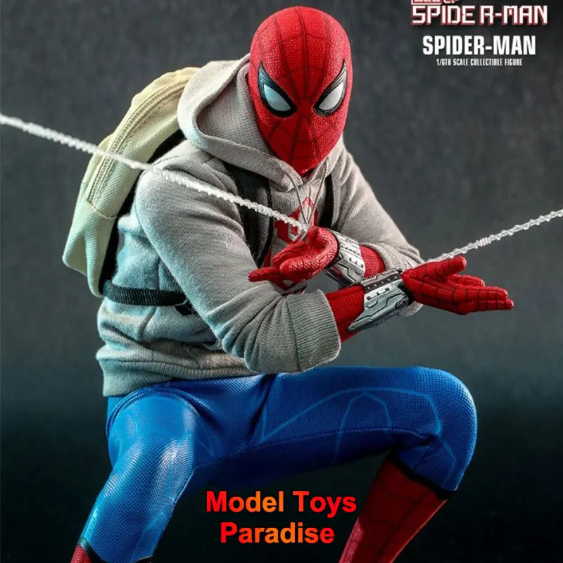 HOTTOYS HT CMS010 1/6 Men Soldier Spider Man Hooded Pullover Super Hero Full Set 12'' Action Figure Collectible Fans Gifts