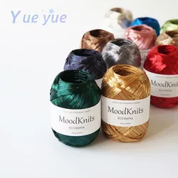 Light Raffia Yarn 100% Regenerated Cellulose Fibers Plant Fibre Crochet Yarn for DIY Knitting Straw Handbags Hand Knitting Yarn