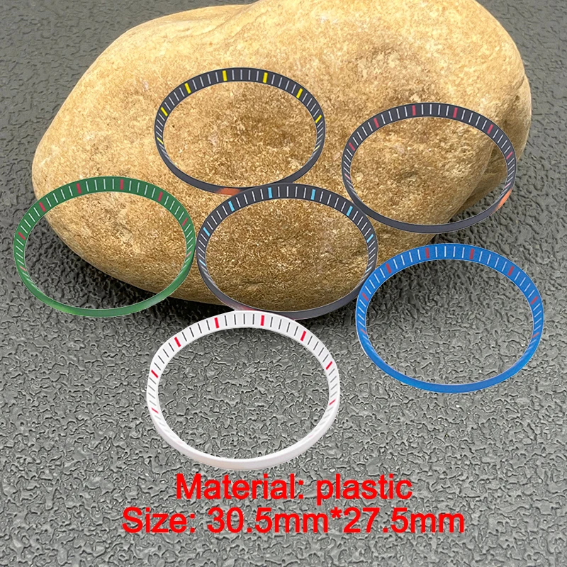 حلقة الساعة البلاستيكية مناسبة للحافظة الرياضية NH35/NH36 وأداة صيانة ملحقات الساعة SKX007 SKX009 SRPD53