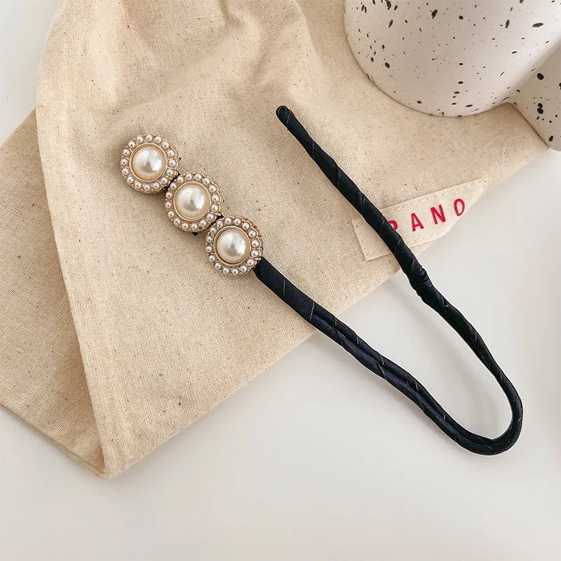 Koreanischer Stil Perlen-Haarschmuck für Mädchen, flauschige Haarballen, geflochtene Haarspangen, Haarschleifen – Wiederholungskartenangebot – Detail 8