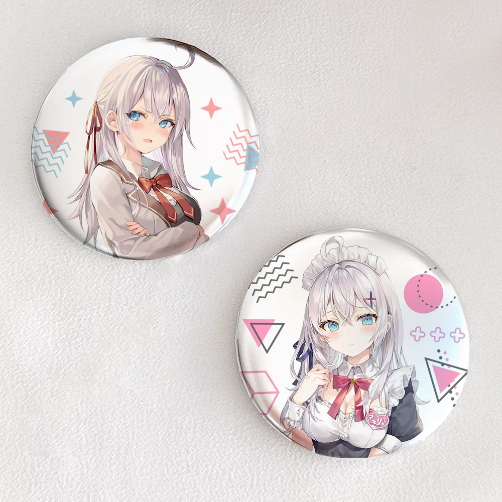 Anime Alya Sometimes Hides Her Feelings in Russian Alisa Mikhailova Kujou Cosplay Badge Decoration Pendant Xmas Birthday Gift