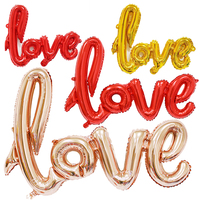 54/73/108cm Red Letter LOVE Foil Balloons Wedding Anniversary Valentine's Day Proposal Aluminum Helium Balloon Baby Shower