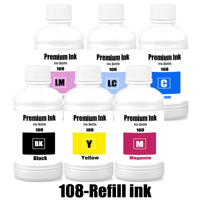 

Чернила для заправки 108 Refill Dye Ink 250 мл для Epson 056 057 107 108 574, чернила для заправки принтеров Epson L8050 L8058 L18050 L18058 ET-18100