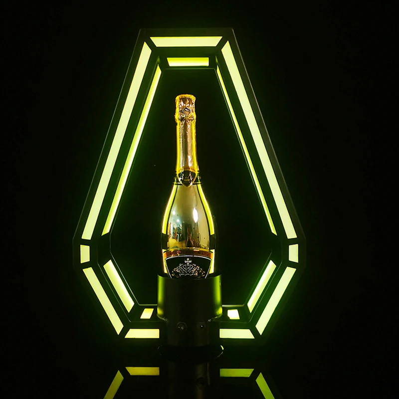 

LED Illuminated Display Stand VIP Wine Rack Champagne Bottle Service Rechargeable Suitable for Nightclub Bar Party Decoration