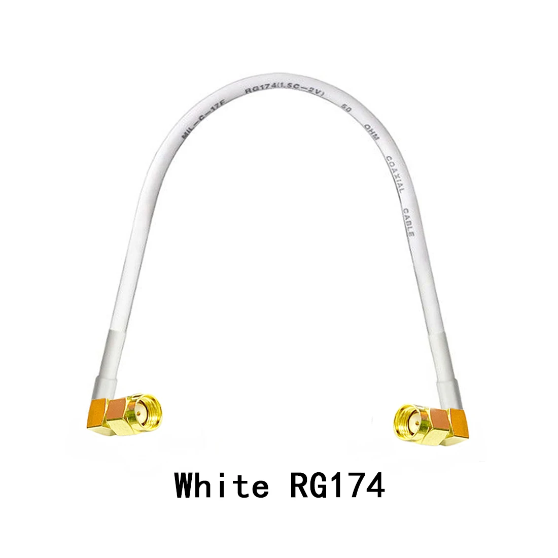 Kabel koaksial Modem RP-SMA steker laki-laki sudut kanan ke RP-SMA colokan laki-laki konektor sudut kanan RG316 kabel RG174 adaptor 15cm baru