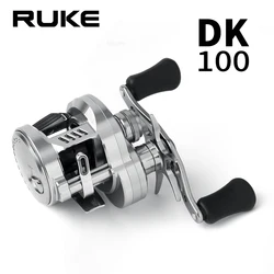 RUKE Fishing Reel Cast Drums Wheel DK100/DK150/DK200 Drag 5/7/15kg Casting Reels 12+1BB Aluminum Alloy Handle With Rubber Knobs