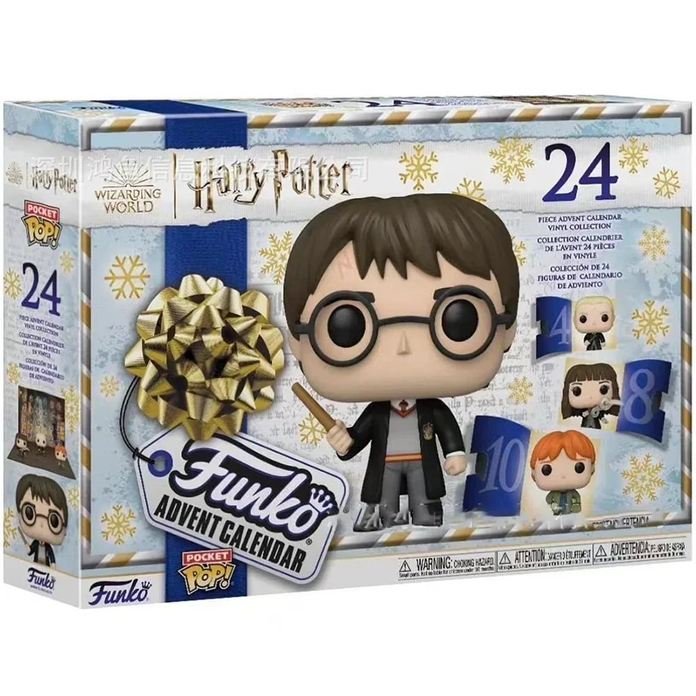 Funko Pop Harry Potter صندوق أعمى 24 قطعة منتجات عيد الميلاد الساخنة تقويم القدوم بطل عطلة تيار مستمر خارقة التقويم لعبة الجيب هدية