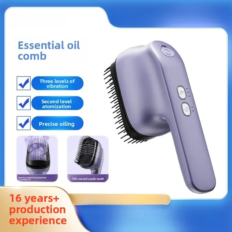 Electric Essential Oil Massage Comb Large Spray Essential Oil Atomization Portable Hair Care Massager