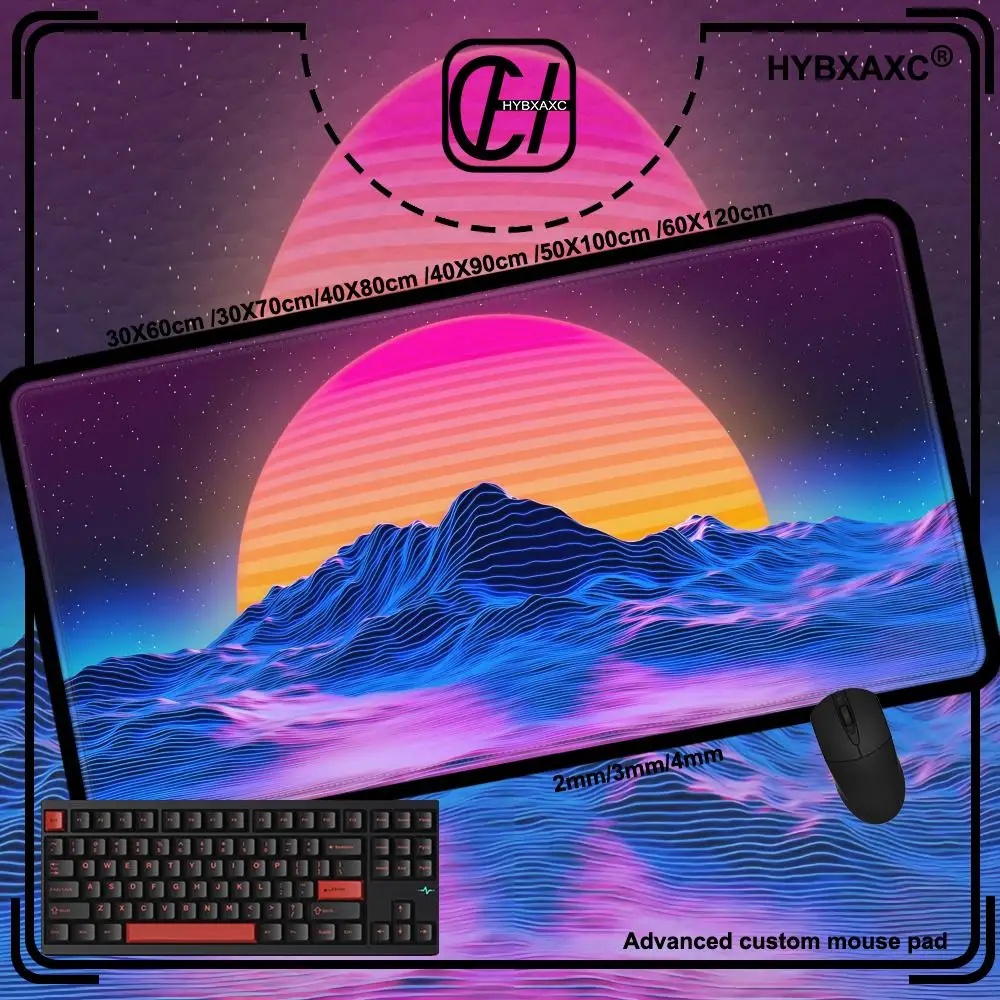 

Mouse Pad Cute HD Desk Pad Extended Gaming Keyboard Mats Large 90x40cm XXL Vaporwave Art Gamer Mousepad