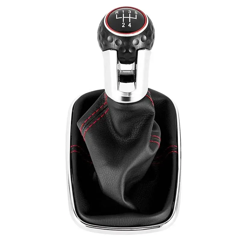 Nuevo coche 5/6 velocidades 12mm perilla de palanca de cambios palanca de cambios polaina bota para Volkswagen VW Golf Bora Jetta GTi MK4 accesorios