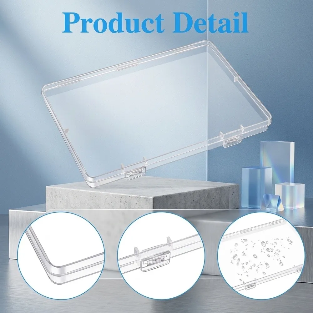 Clear PP Breastmilk Storage Organizer 8 pcs for Breast Milk Transparent Visibility Secure Lid Stackable Design 19 x 13 x 1.7 cm