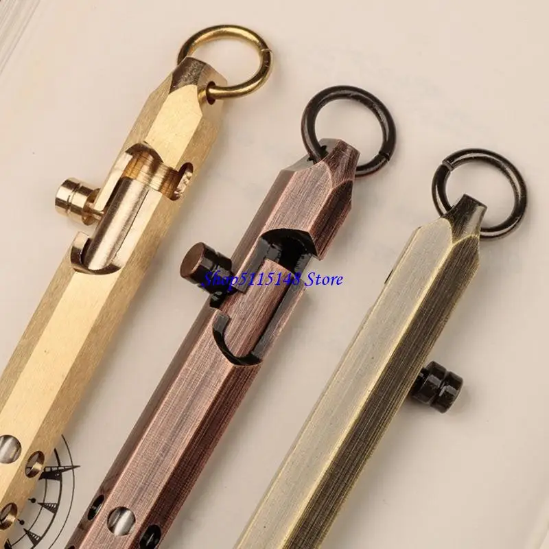 

F3MA 0,7 мм написание перепиты металлической шарики с шариковой пером масла ручка ретро -болт действие для студента