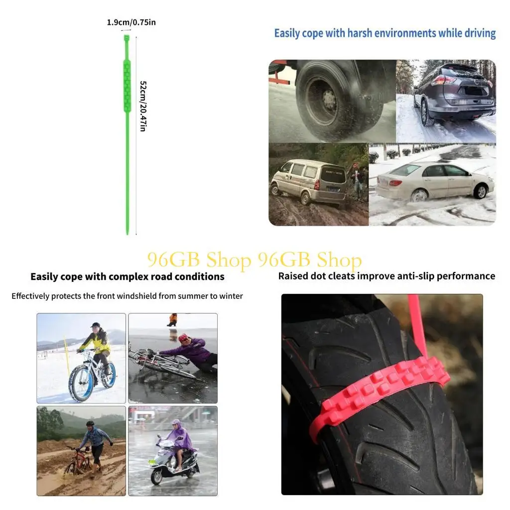 

96 ГБ анти-скользу снежной шины цепь для автомобильного внедорожника.