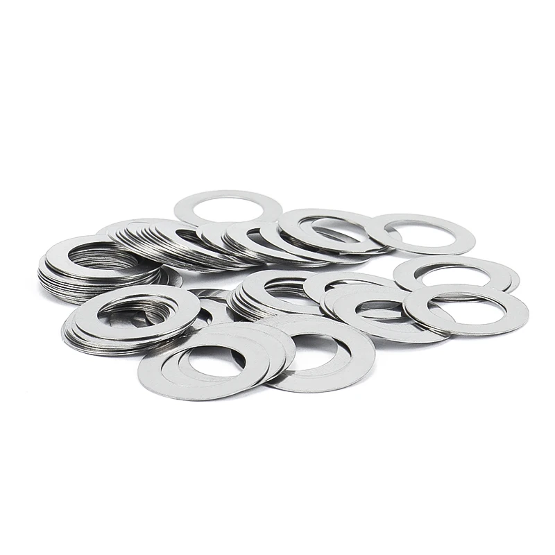 M16--M20 Stainless steel Flat Washer High precision Adjusting gasket Ultra thin shim Thickness 0.1 0.2 0.3 0.5 1mm
