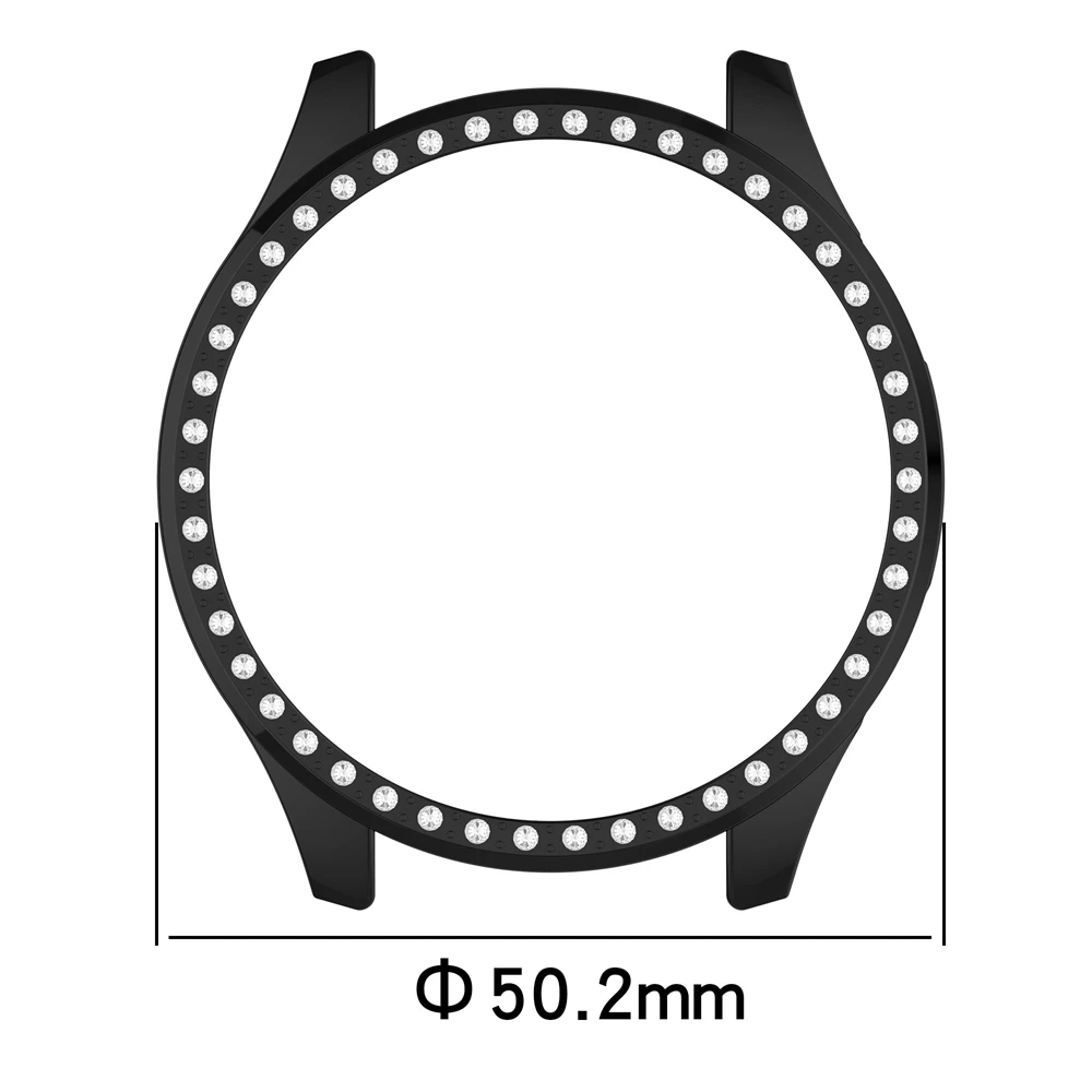 

Case For Xiaomi Watch S5 PC Hollow smartwatch Single-Row Diamond Protector Cover Protective Shell Accessories