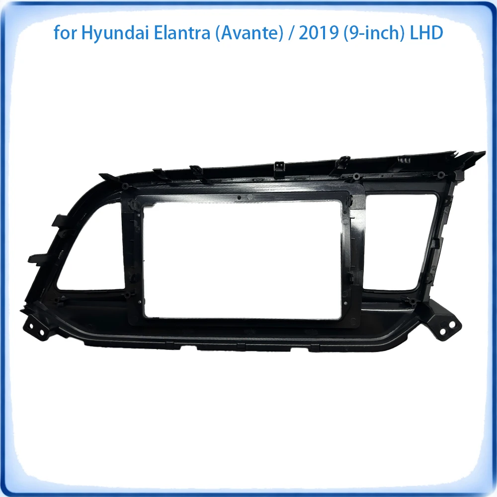 Car Radio Fascia Frame For Hyundai Elantra 2019 9 inch LHD Wiring Harness Power Cable Car Accessories Plug & Play