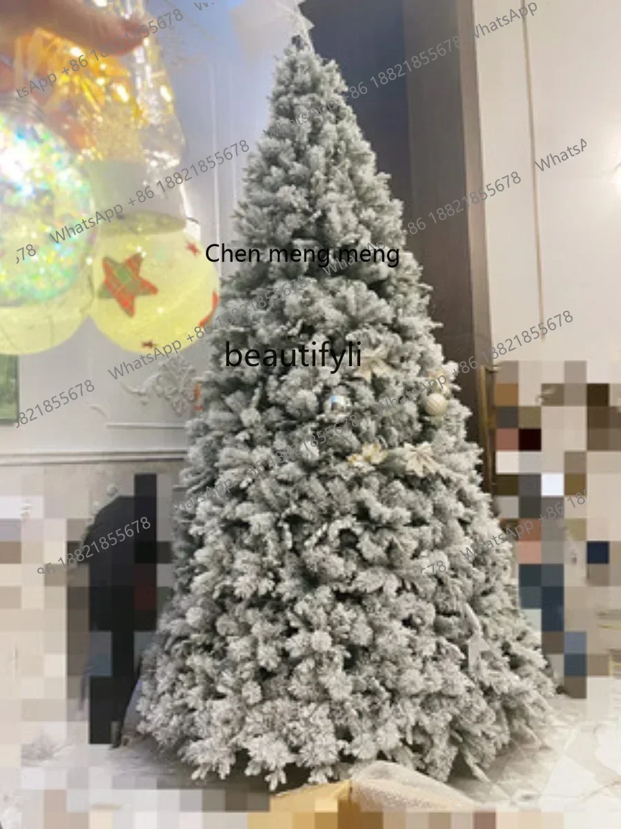

X lt Pine Needle Mixed Snow Christmas Tree Large Shopping Mall Hotel White Christmas Tree Extra Large Snow Christmas Tree R
