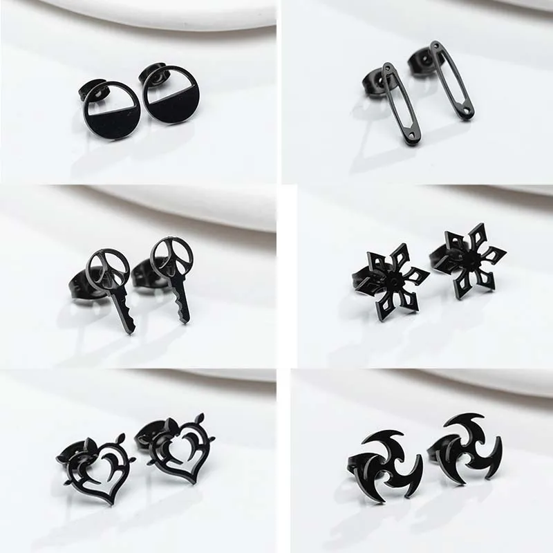 Punk Edelstahl Darts Büroklammer Ohrringe Frauen Mode Geometrische Ohr Schmuck Mädchen Party Persönlichkeit Ohrring Zubehör