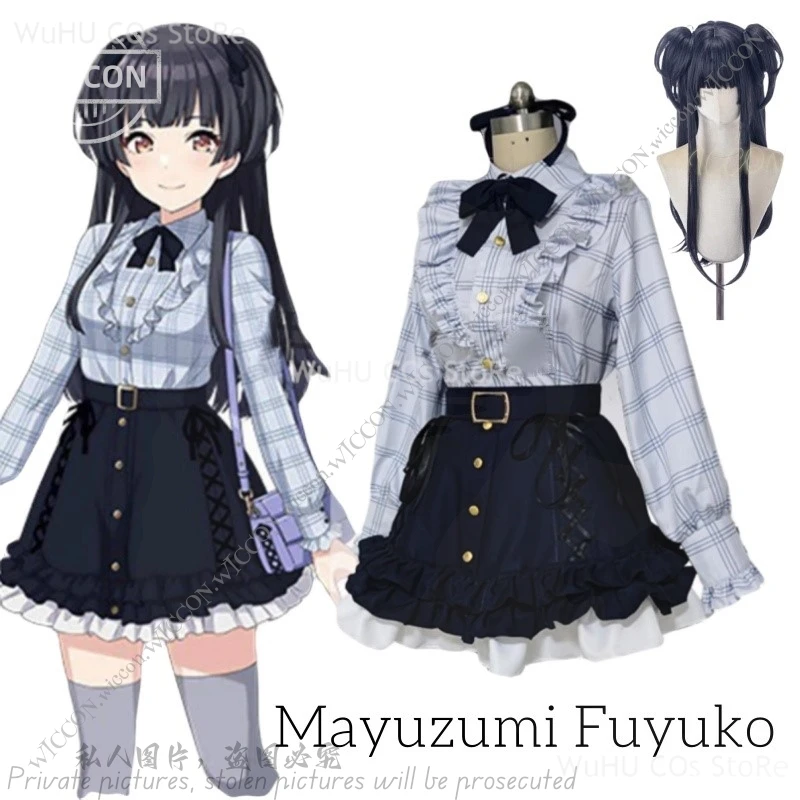 Mayuzumi Fuyuko THE IDOLM Cos STER SHINY COLORS Anime Game Halloween Party Costume Cosplay Wig Mayuzumi Fuyuko 283 PRODUCTION