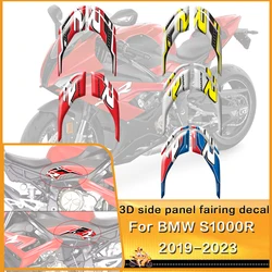 3D Gel Tanque De Combustível Decalque, Adesivo Do Painel Lateral Do Motor, BMW S1000 R, S1000R 2019-2023 2020 2021 2022