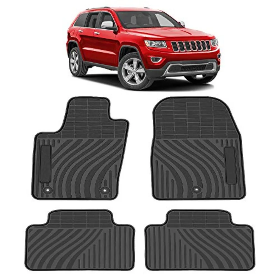 

Коврики для пола TeddyTT, совместимые с Jeep Grand Cherokee 2011-2016, сверхпрочные резиновые передние и задние автомобильные коврики, водонепроницаемые, всесезонные, на заказ