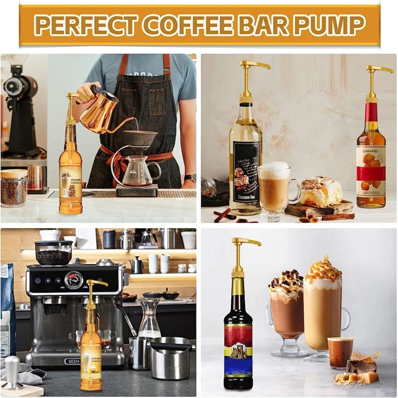 New Coffee Syrups Bundle Reusable Reliable Syrups Bottle Dispenser Replacement