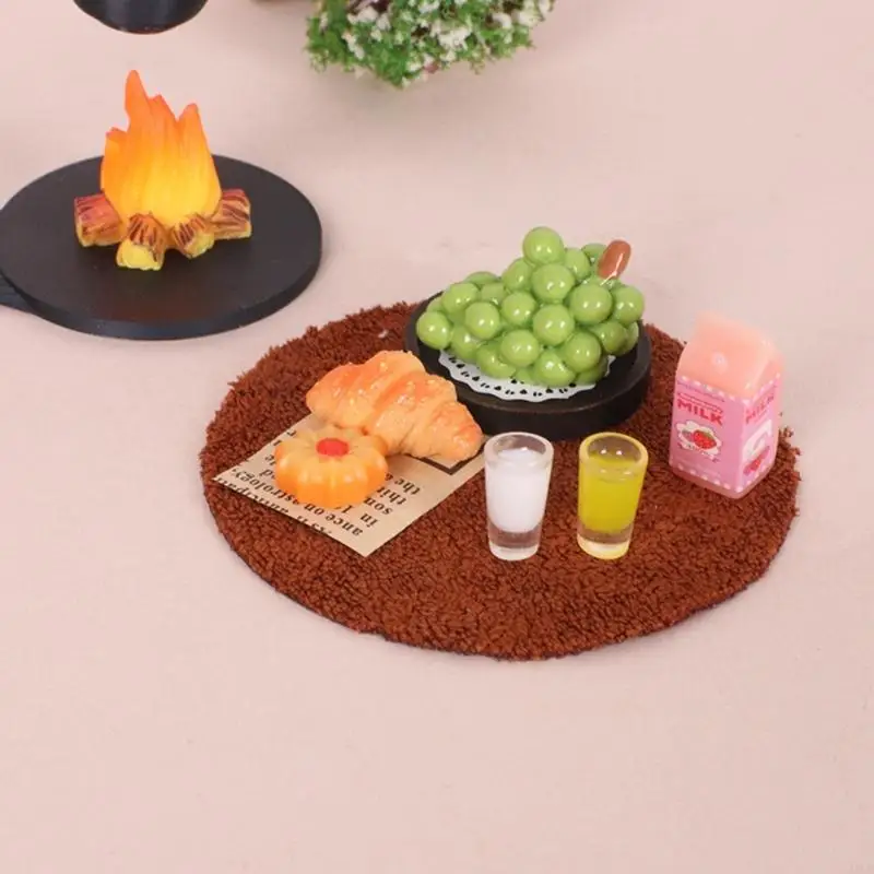 

Реалистичные миниатюрные дрова для кукольных домиков масштаба 1/12, сцены для кемпинга, DIY, пикник, фруктовый декор, аксессуар